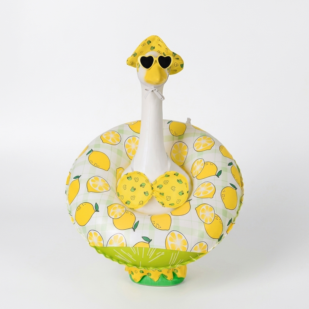 Hawaiian Patio Goose Decor