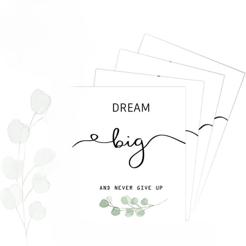 Inspirational Wall Art Office Decor, Motivational Unframed Wall Art Prints for Bedroom | Living Room | Office | Classroom, Daily Positive Affirmations Poster for Women Men Kids - Grafton Collection