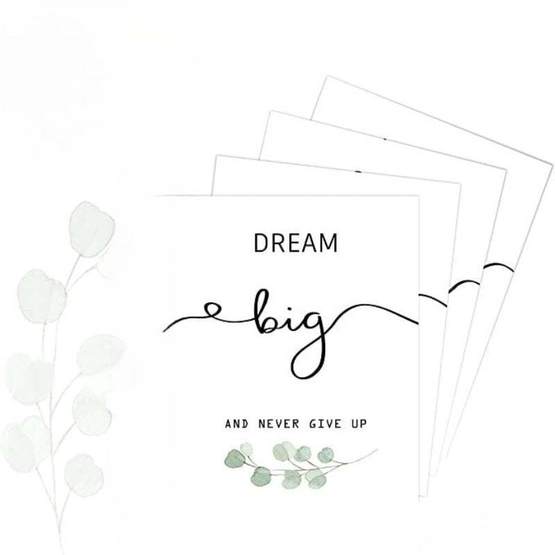 Inspirational Wall Art Office Decor, Motivational Unframed Wall Art Prints for Bedroom | Living Room | Office | Classroom, Daily Positive Affirmations Poster for Women Men Kids - Grafton Collection