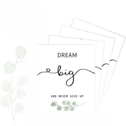 Inspirational Wall Art Office Decor, Motivational Unframed Wall Art Prints for Bedroom | Living Room | Office | Classroom, Daily Positive Affirmations Poster for Women Men Kids - Grafton Collection