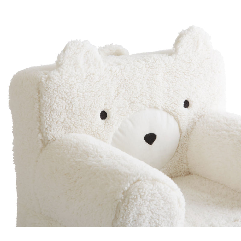 Ivory Anywhere Chair Ivory Sherpa Bear Slipcover - Grafton Collection