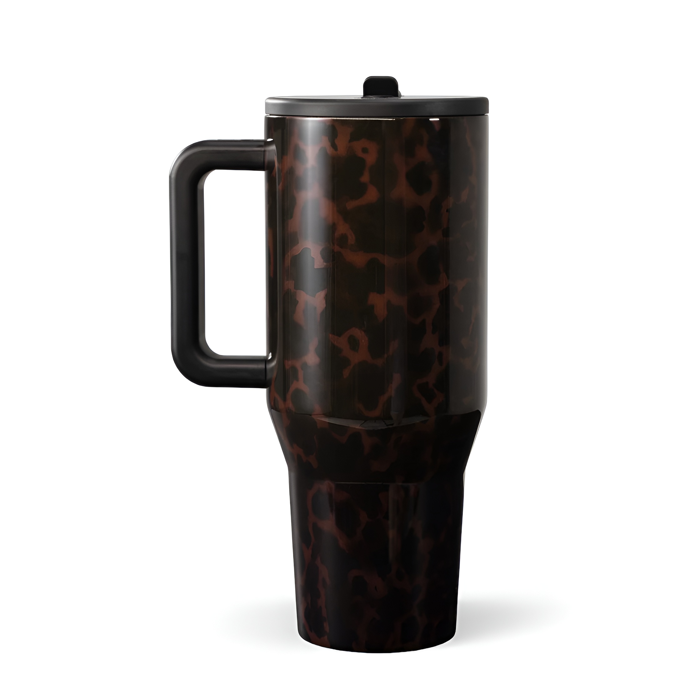 40 Oz Insulated Tumbler With Handle And Straw Lid