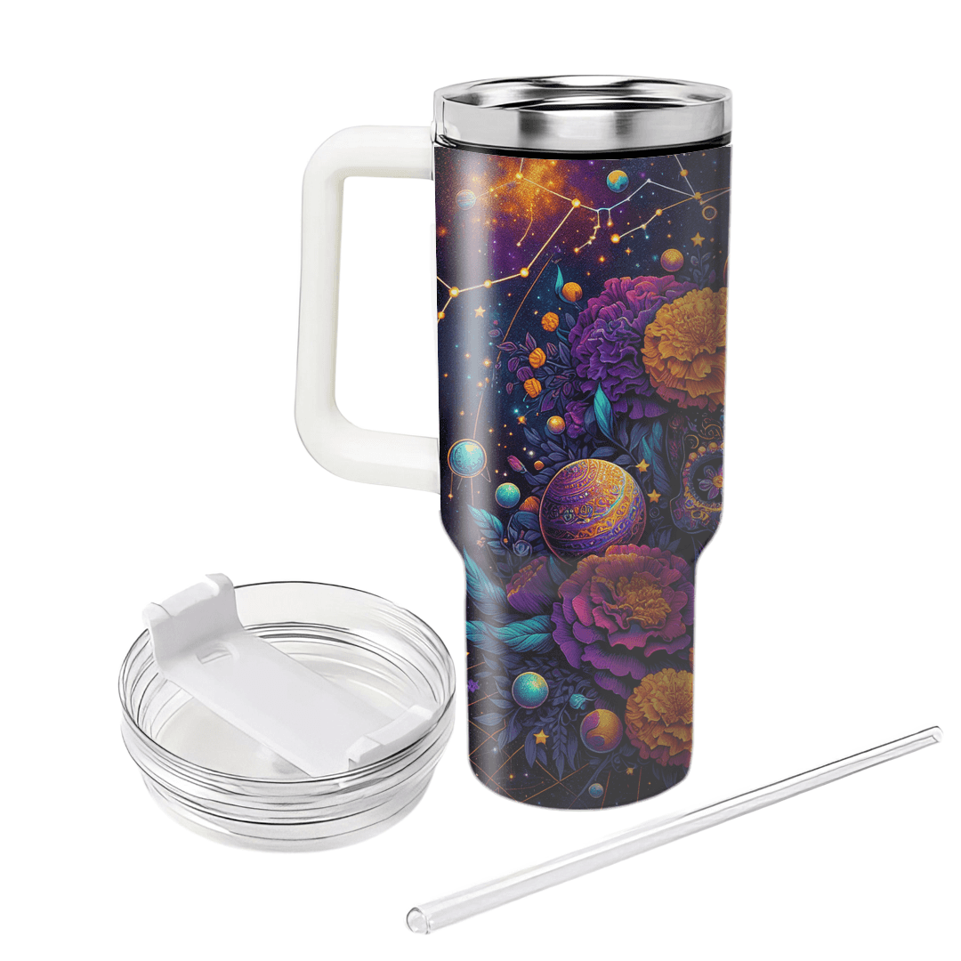 Cosmic Dia De Los Muertos Tumblers With Lids