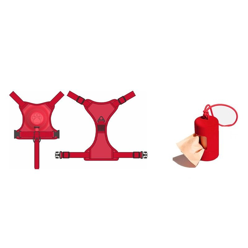 Pet Harness And Waste Pickup Bag - Grafton Collection