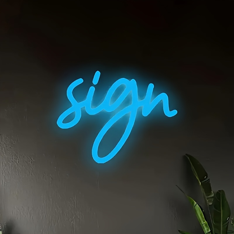 Customizable LED Neon Sign With 2 Lines