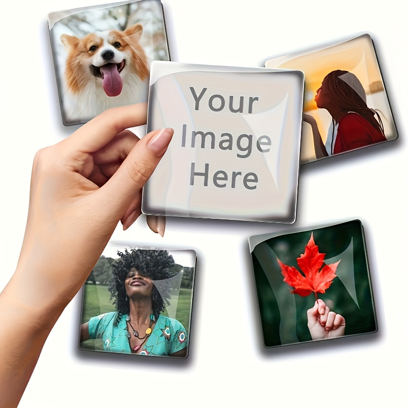 8 Pieces Of Customized Photo Fridge Magnets