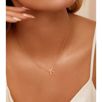 Double Initial Crystal Necklace-Customized Jewel