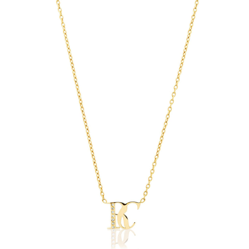 Double Initial Crystal Necklace-Customized Jewel