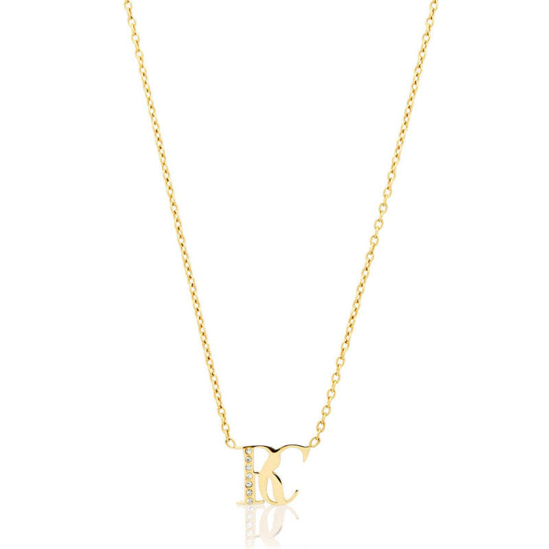 Double Initial Crystal Necklace-Customized Jewel