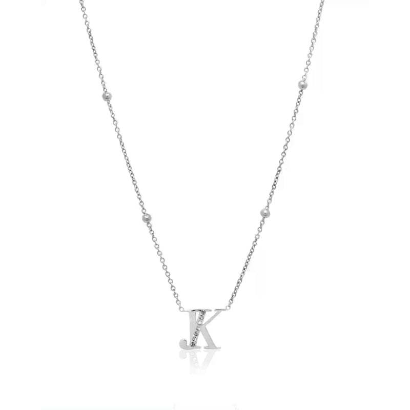 Double Initial Crystal Necklace-Customized Jewel