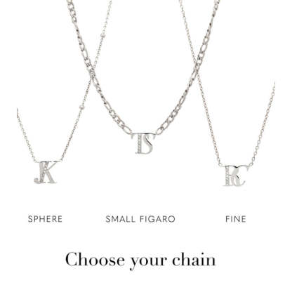 Double Initial Crystal Necklace-Customized Jewel