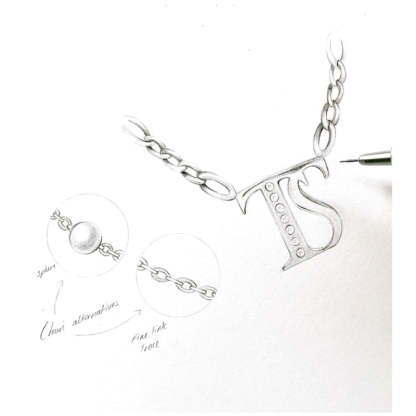 Double Initial Crystal Necklace-Customized Jewel