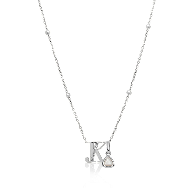 Double Initial Crystal Necklace-Customized Jewel