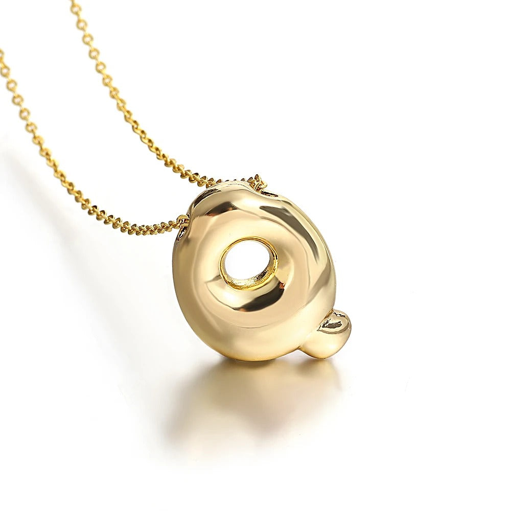 Bubble Initial Letter Necklace-Customized Jewel