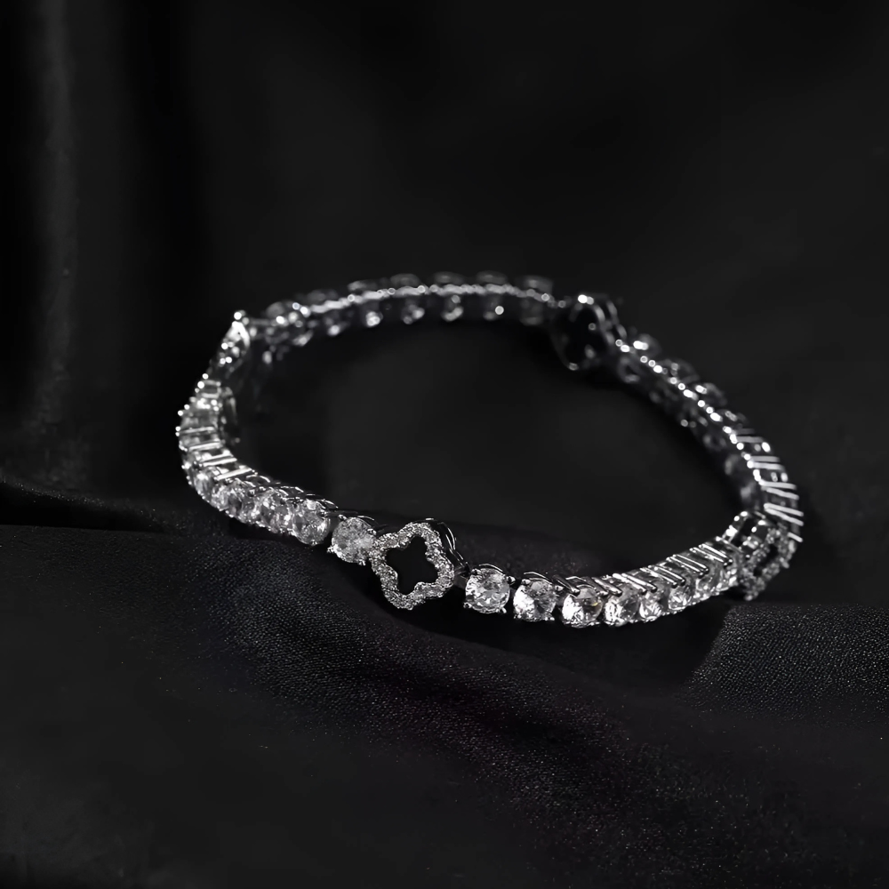 Geometric Inspired Bracelet With Stone Design-Customized Jewel