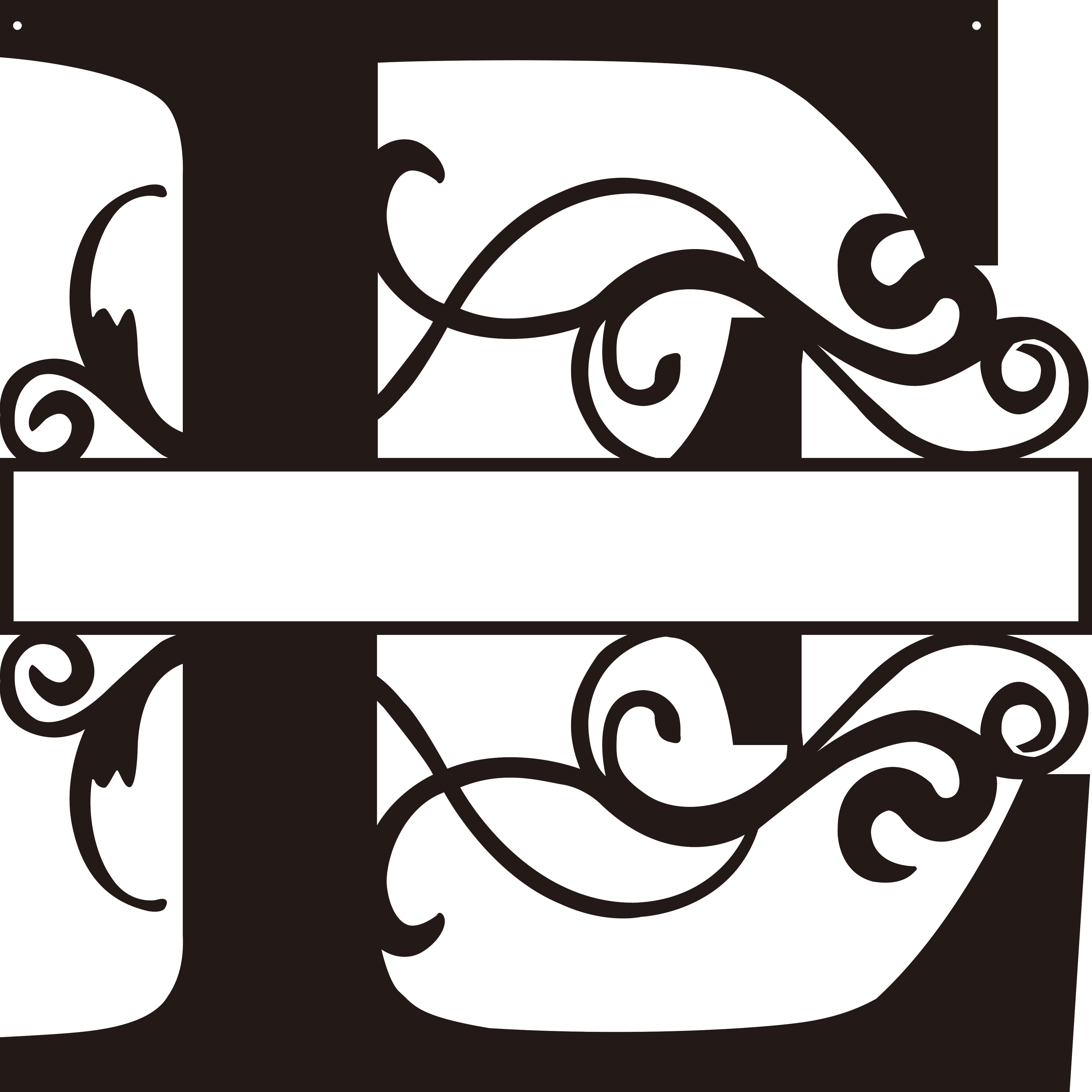 Personalized Split Letter Craft Sign For Home