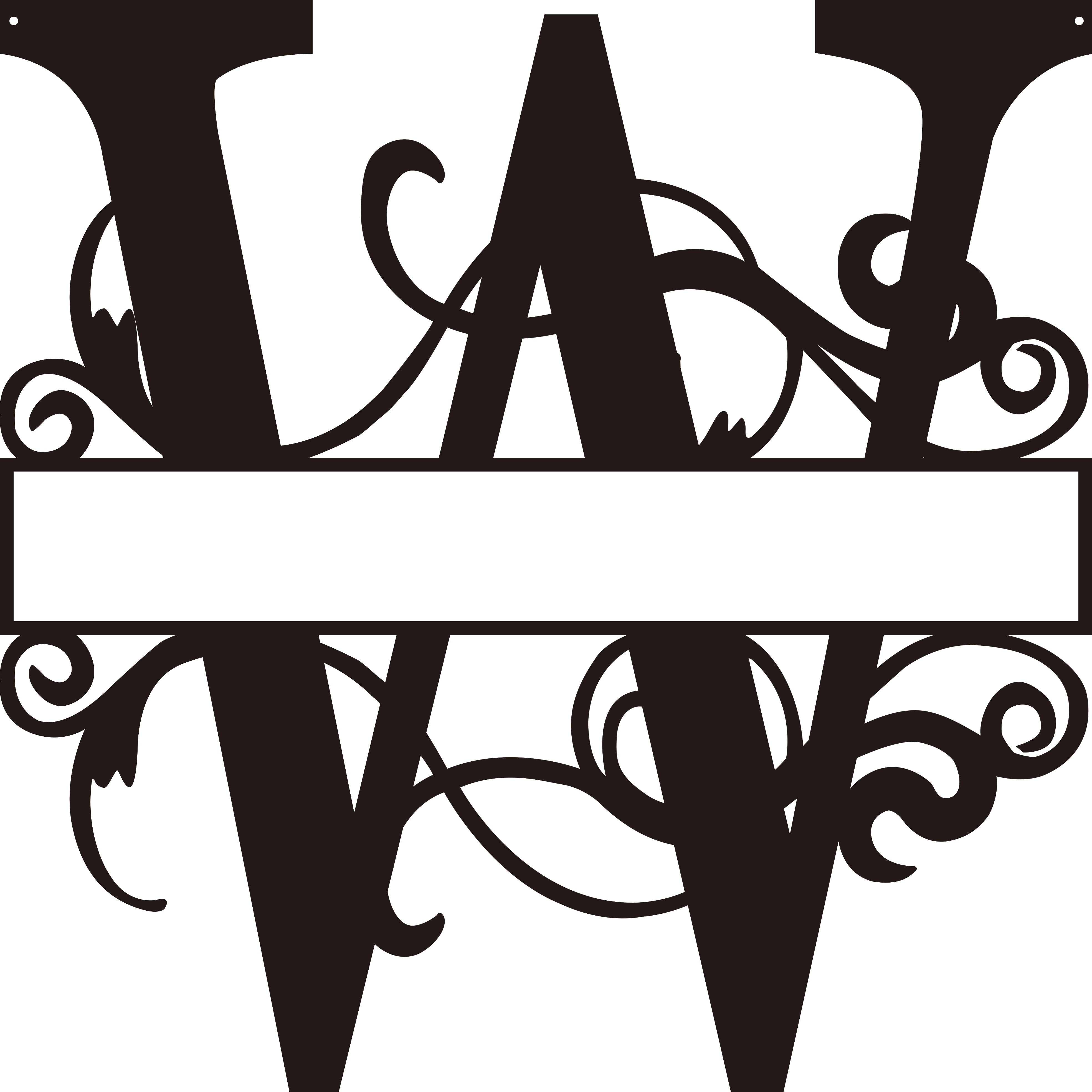 Personalized Split Letter Craft Sign For Home