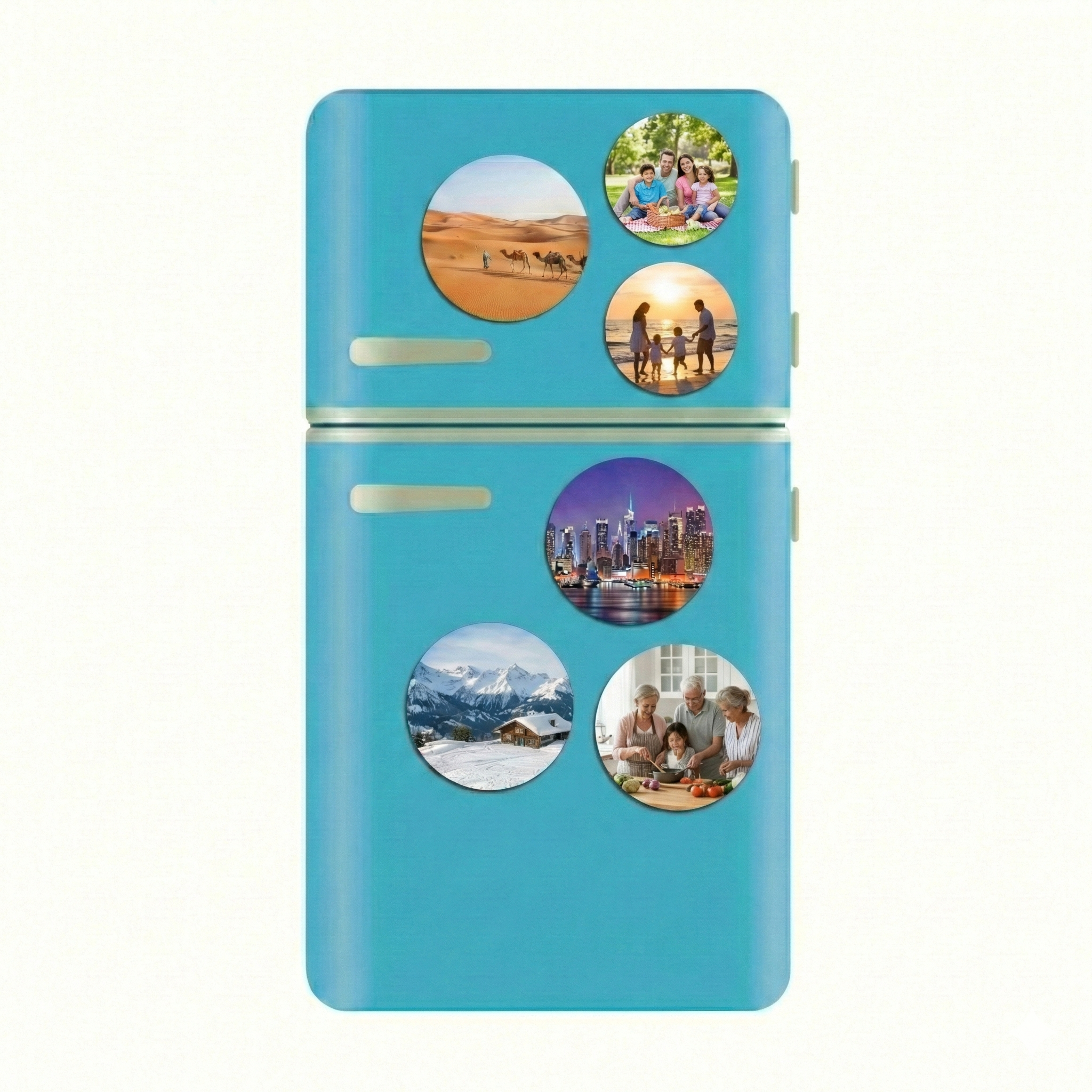 Customizable Photo Refrigerator Magnets