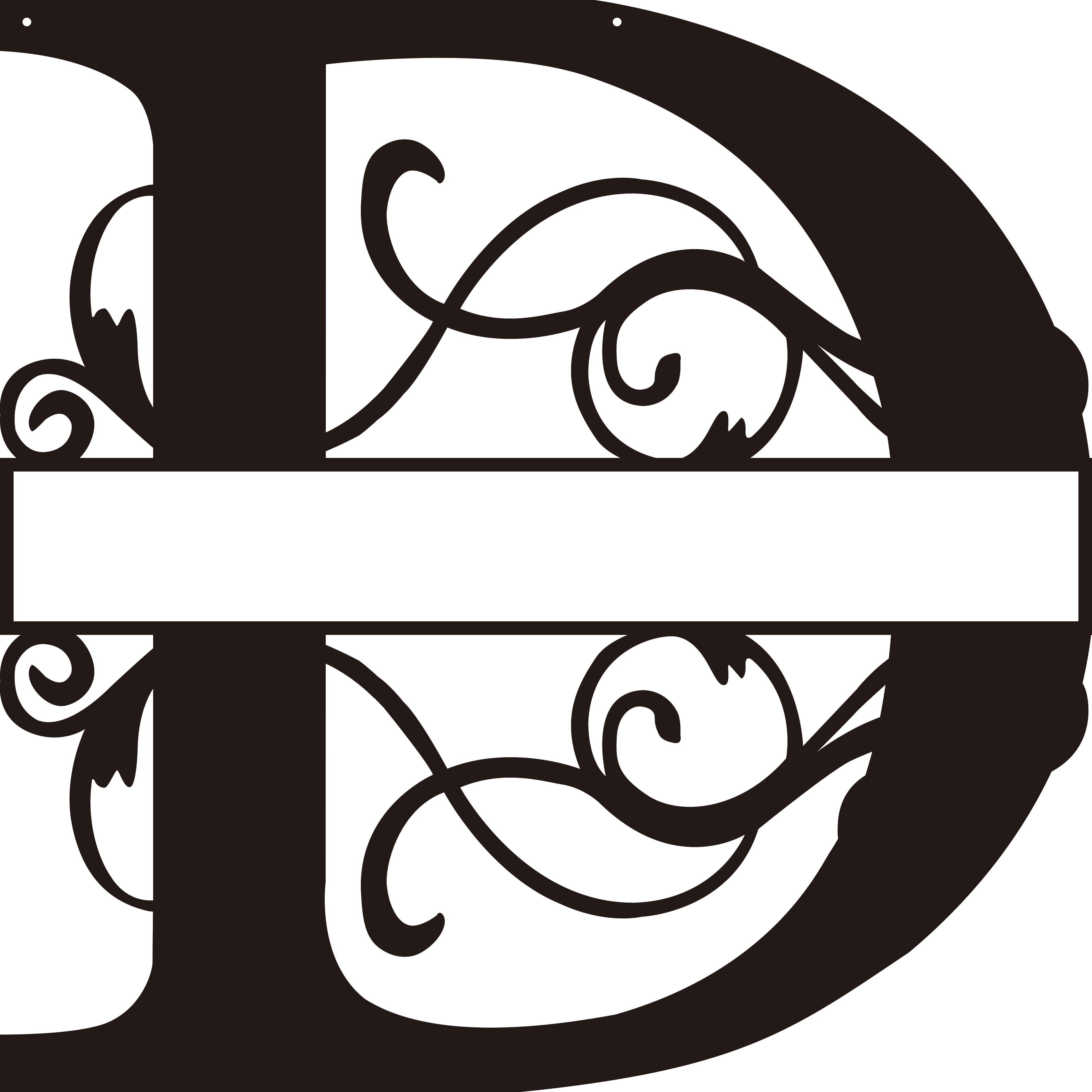 Personalized Split Letter Craft Sign For Home