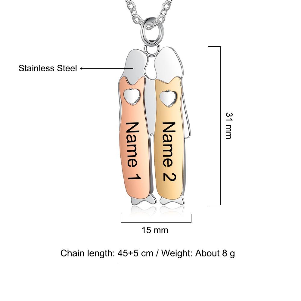 Two Sisters Custom Necklace-Customized Jewel