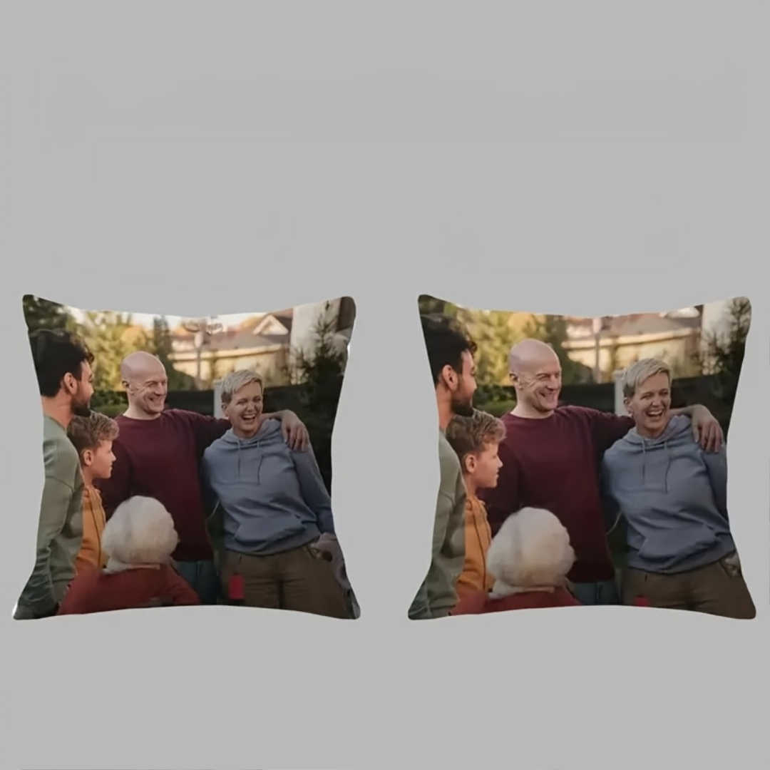 Custom Dual Sided Photo Pillow Cover