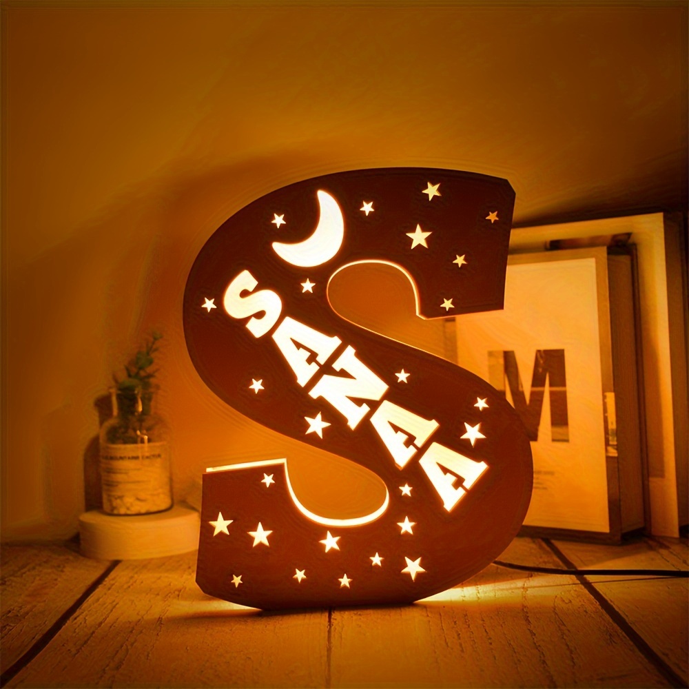Personalized Alphabet LED Night Light