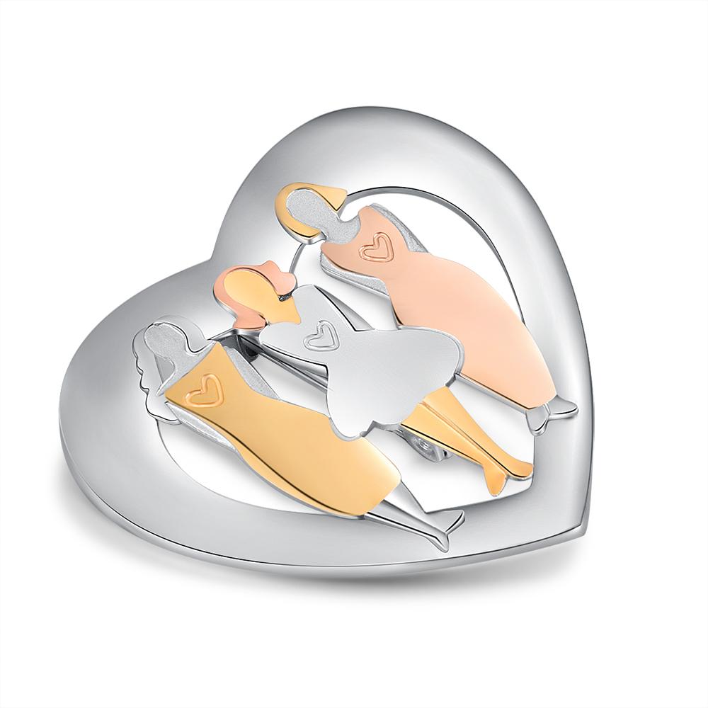 Different Sisters Custom Brooch-Customized Jewel