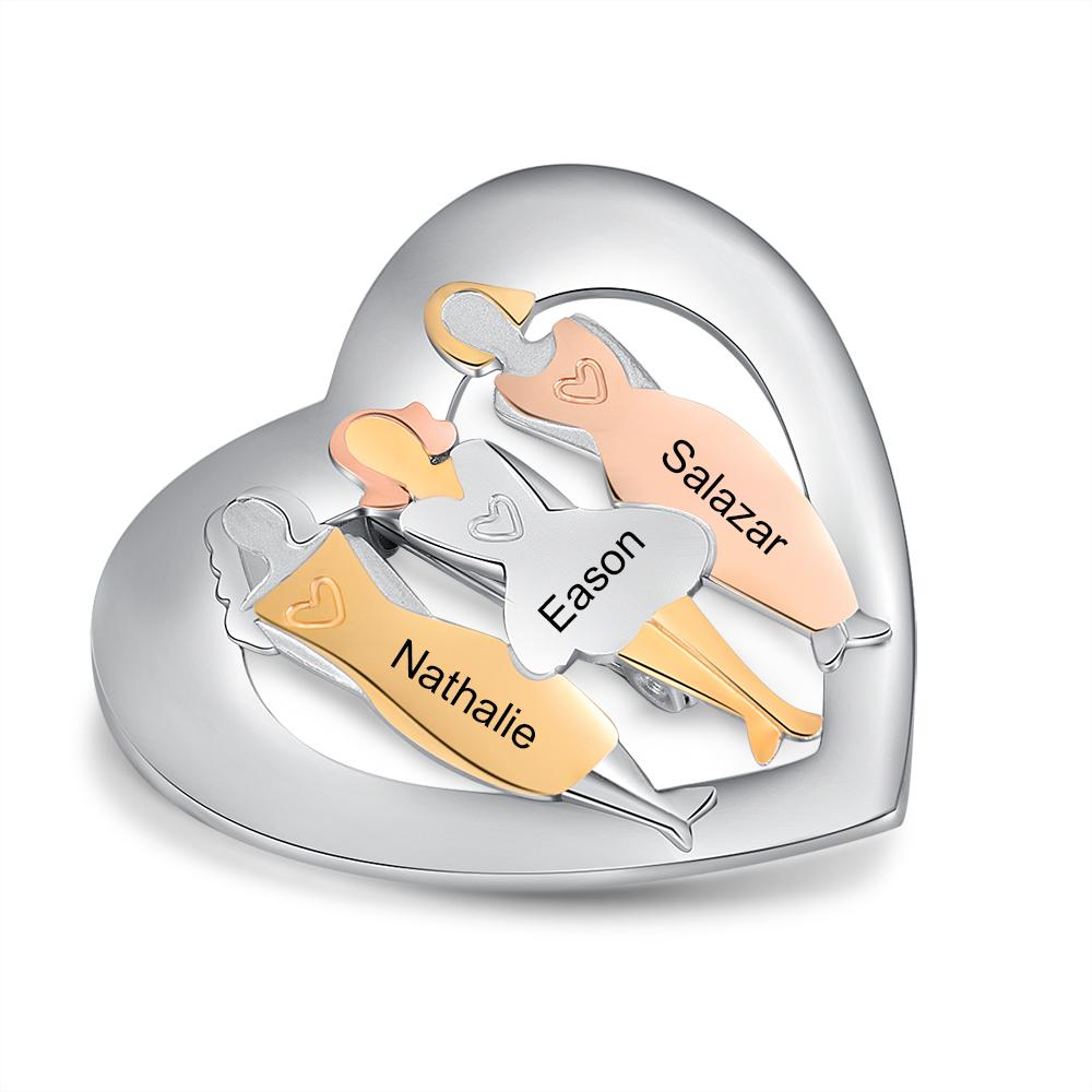 Different Sisters Custom Brooch-Customized Jewel