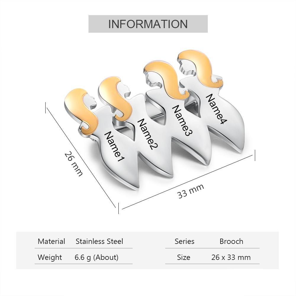 Fantastic Four Sisters Custom Pin-Customized Jewel