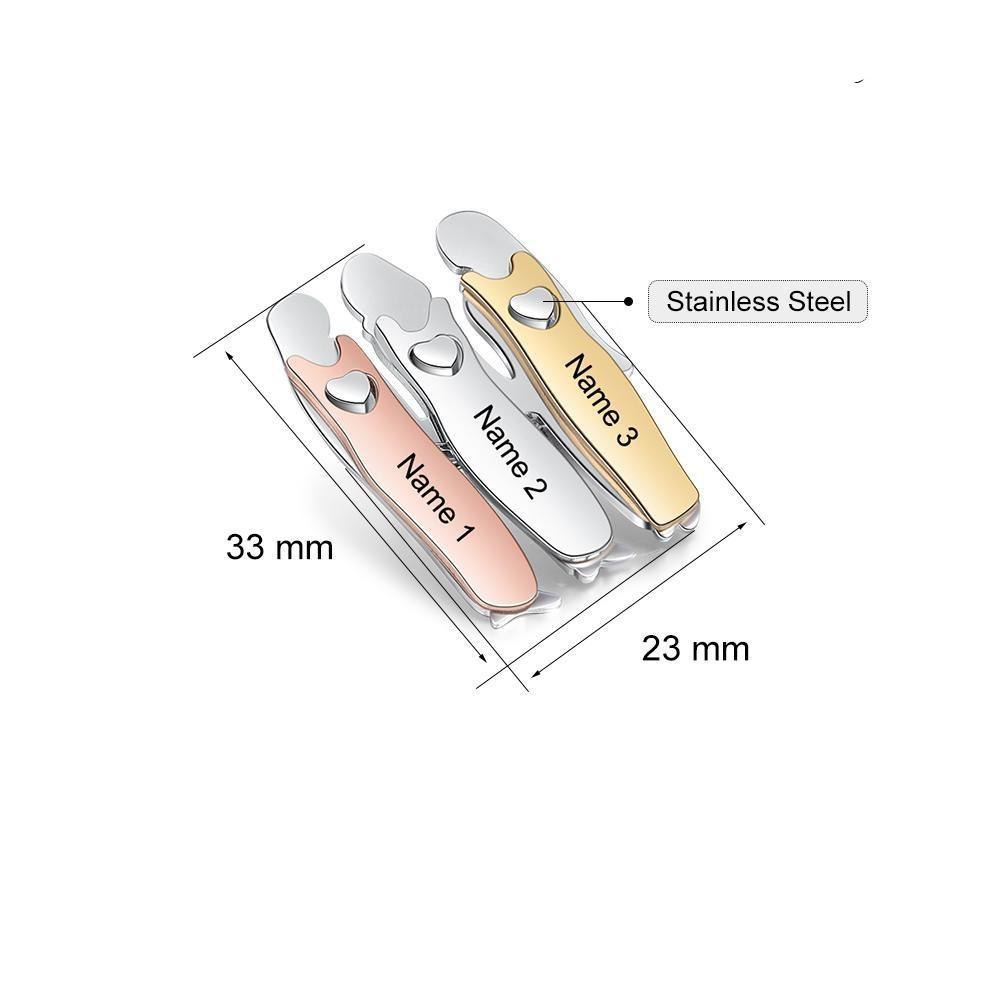 Bond Between Sister Custom Engraved Pin - Three Sisters-Customized Jewel