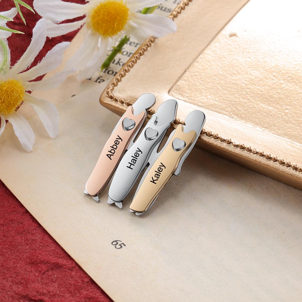 Bond Between Sister Custom Engraved Pin - Three Sisters-Customized Jewel