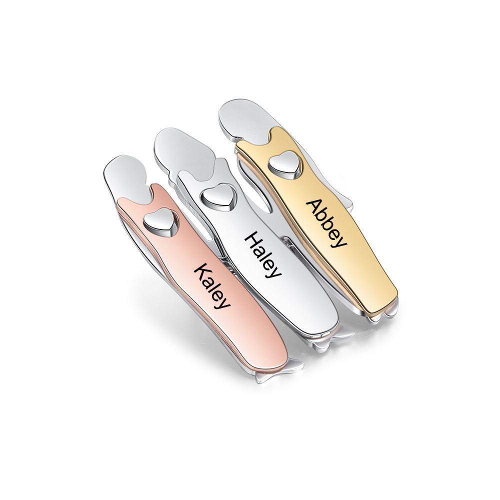 Bond Between Sister Custom Engraved Pin - Three Sisters-Customized Jewel