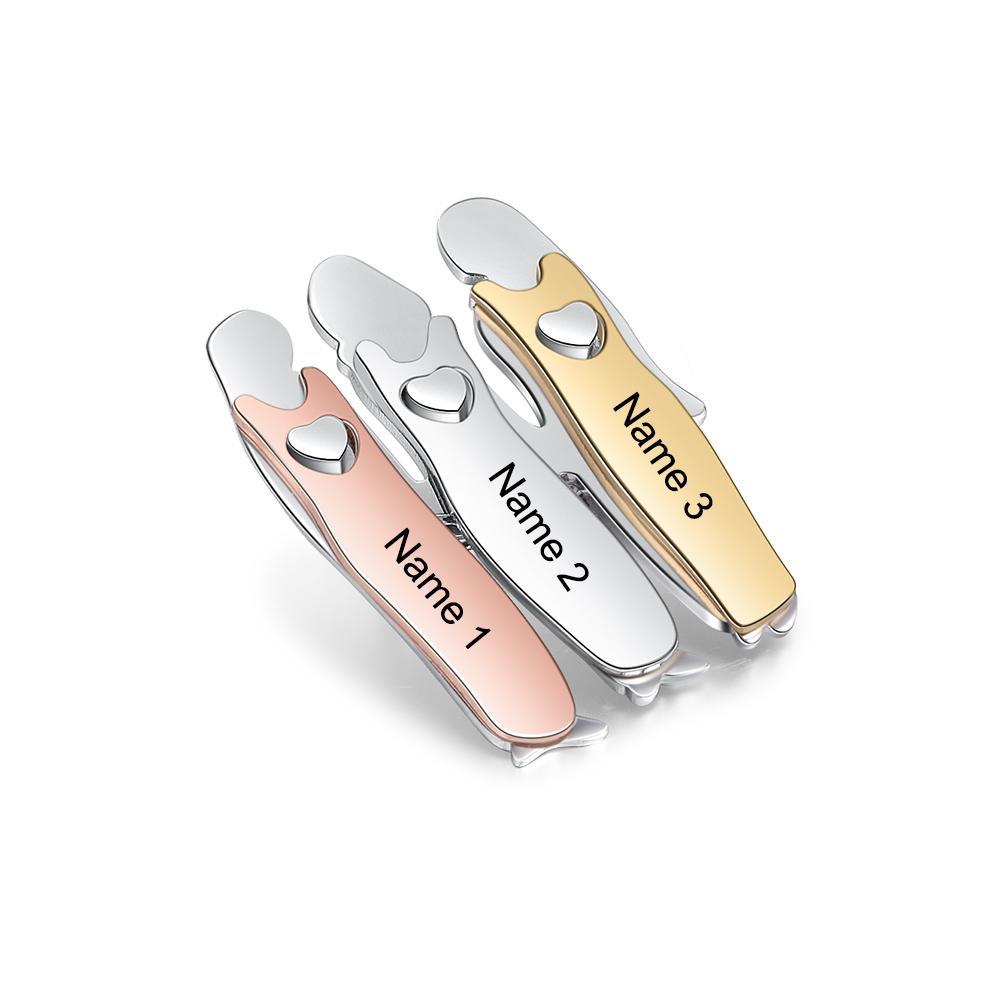 Bond Between Sister Custom Engraved Pin - Three Sisters-Customized Jewel