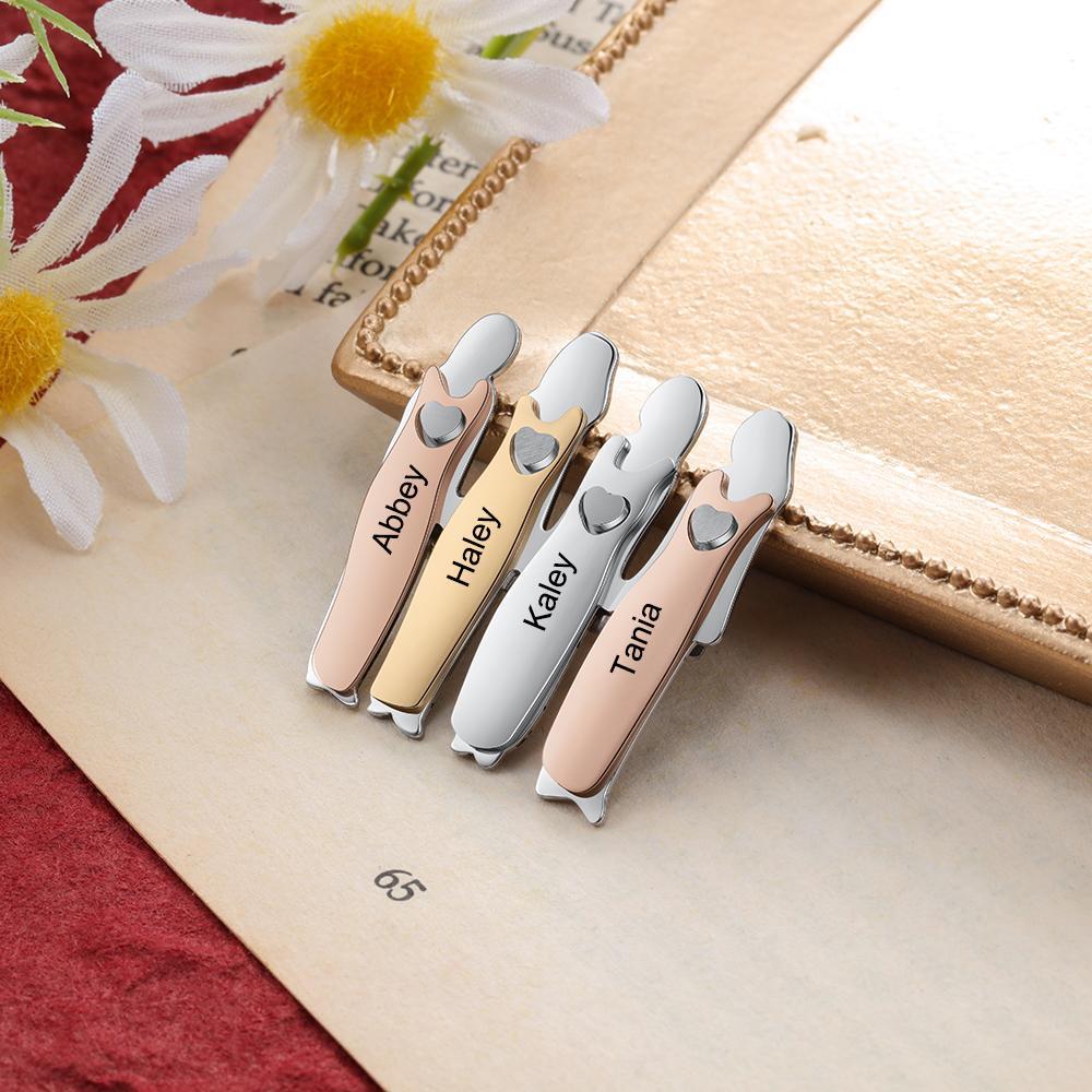 Bond Between Sister Custom Engraved Pin - Four Sisters-Customized Jewel