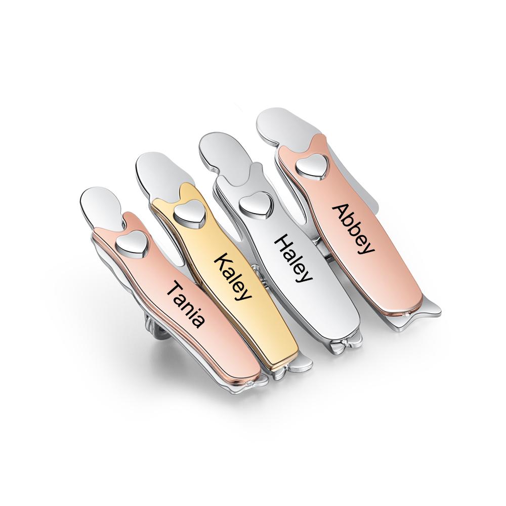 Bond Between Sister Custom Engraved Pin - Four Sisters-Customized Jewel