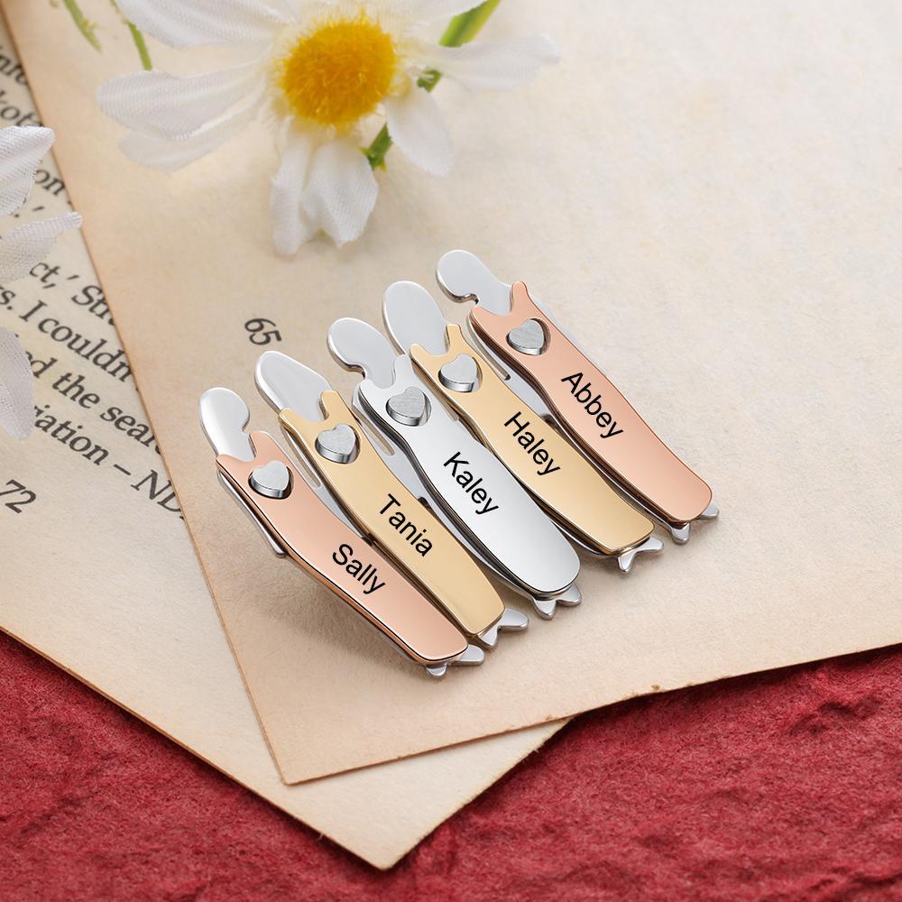 Bond Between Sister Custom Engraved Pin - Five Sisters-Customized Jewel