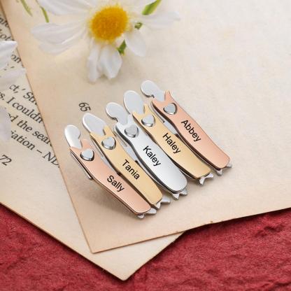 Bond Between Sister Custom Engraved Pin - Five Sisters-Customized Jewel
