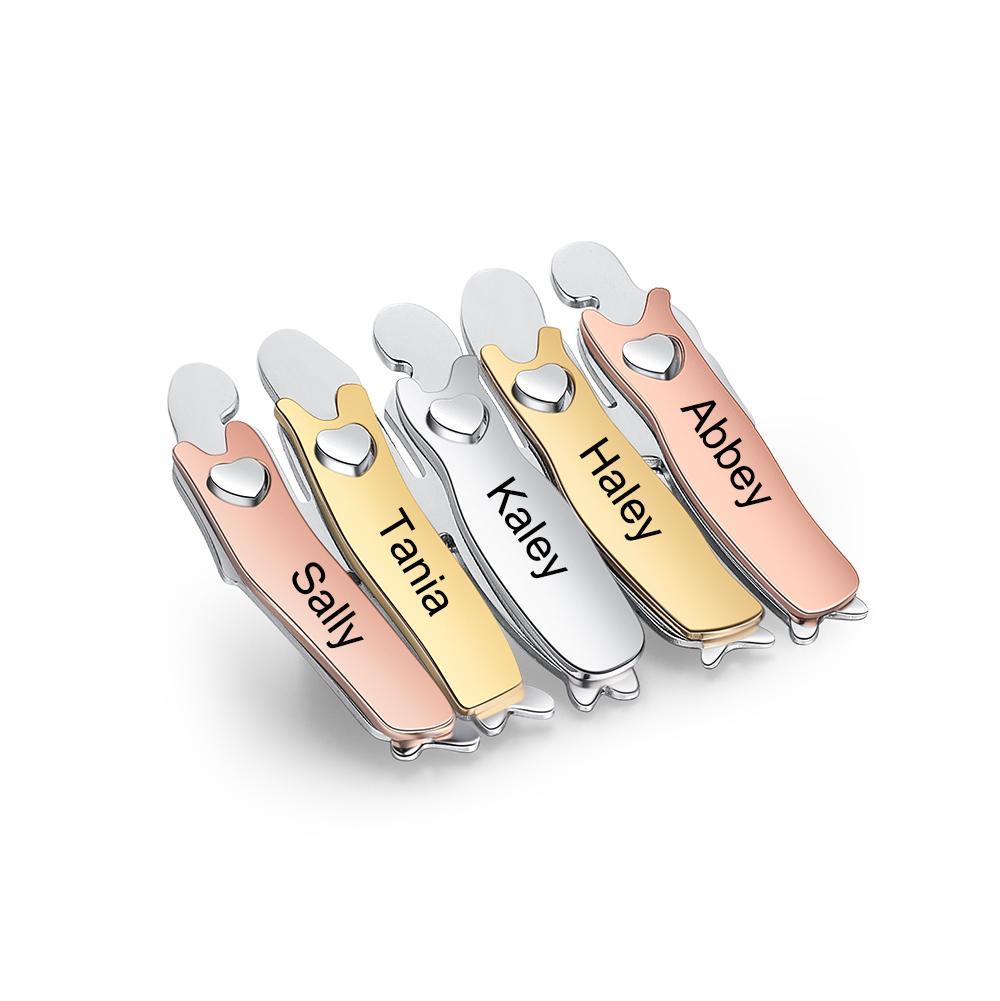 Bond Between Sister Custom Engraved Pin - Five Sisters-Customized Jewel