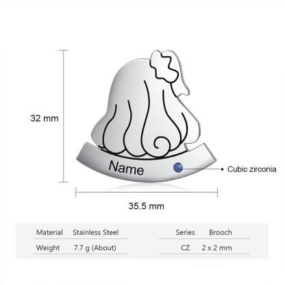 Middle Sister Custom Pin-Customized Jewel