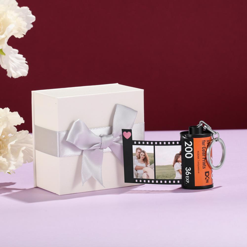 Personalized Film Print Roll with Keychain-Customized Jewel