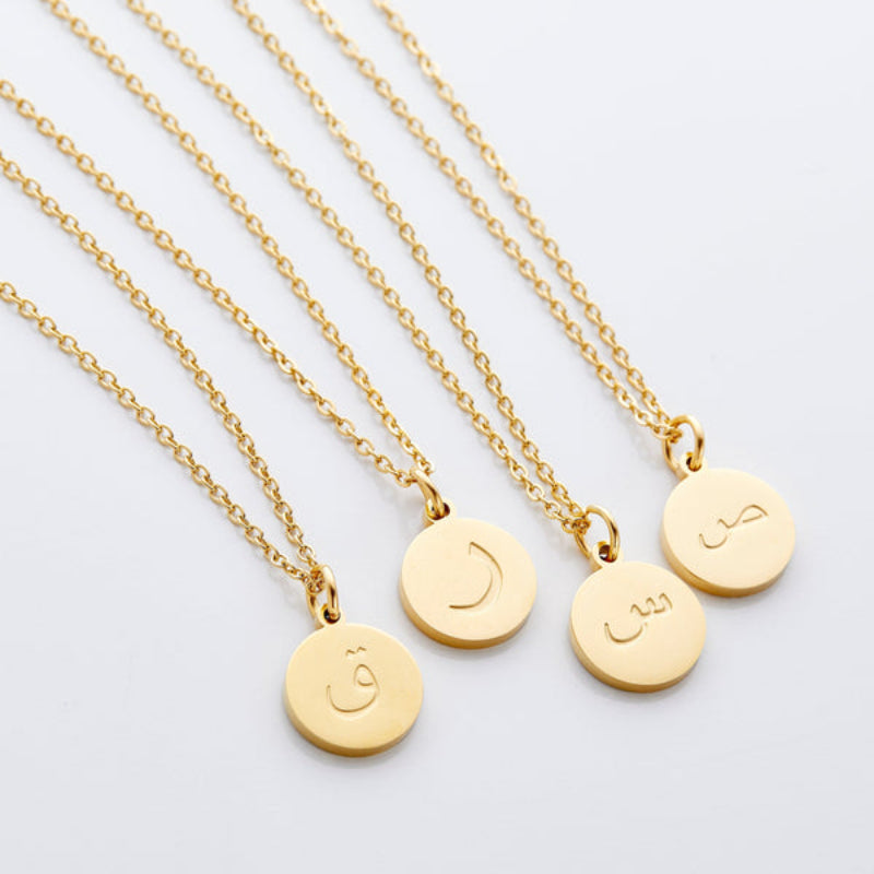 Arabic Letter Pendant Necklace-Customized Jewel