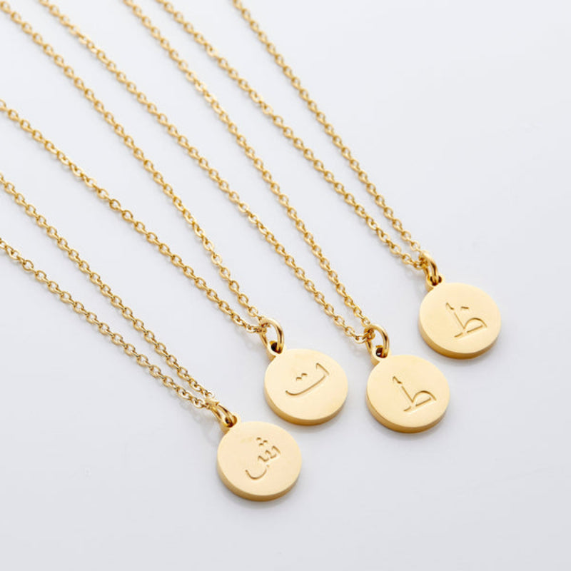 Arabic Letter Pendant Necklace-Customized Jewel