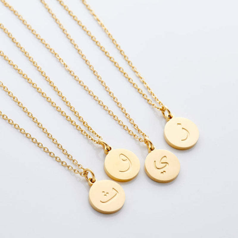 Arabic Letter Pendant Necklace-Customized Jewel