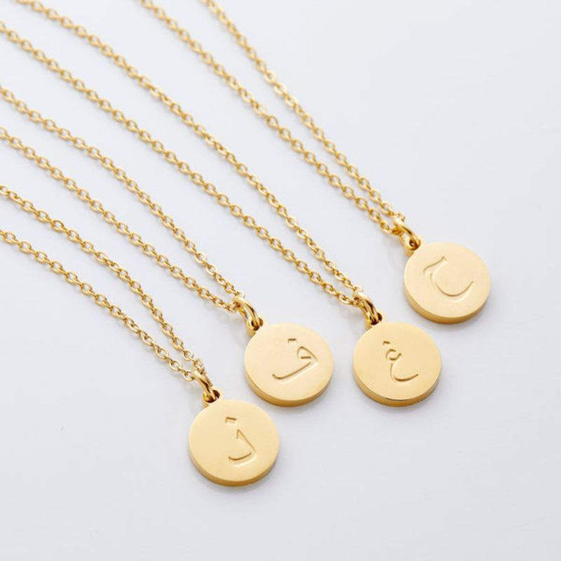 Arabic Letter Pendant Necklace-Customized Jewel