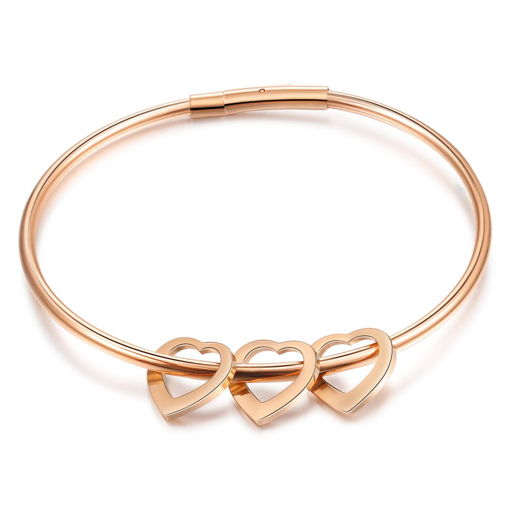 Heart On My Sleeve - 3 Name Customized Bracelet-Customized Jewel