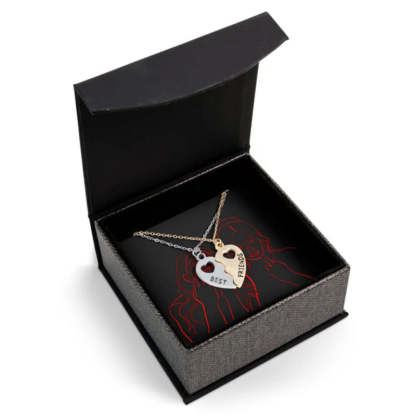 Best Friends Puzzle Pendant Necklace Set-Customized Jewel