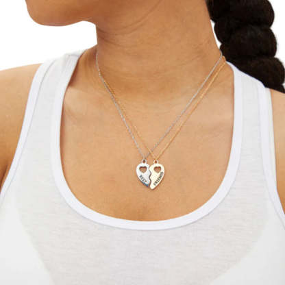 Best Friends Puzzle Pendant Necklace Set-Customized Jewel