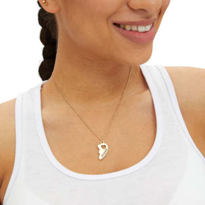 Best Friends Puzzle Pendant Necklace Set-Customized Jewel