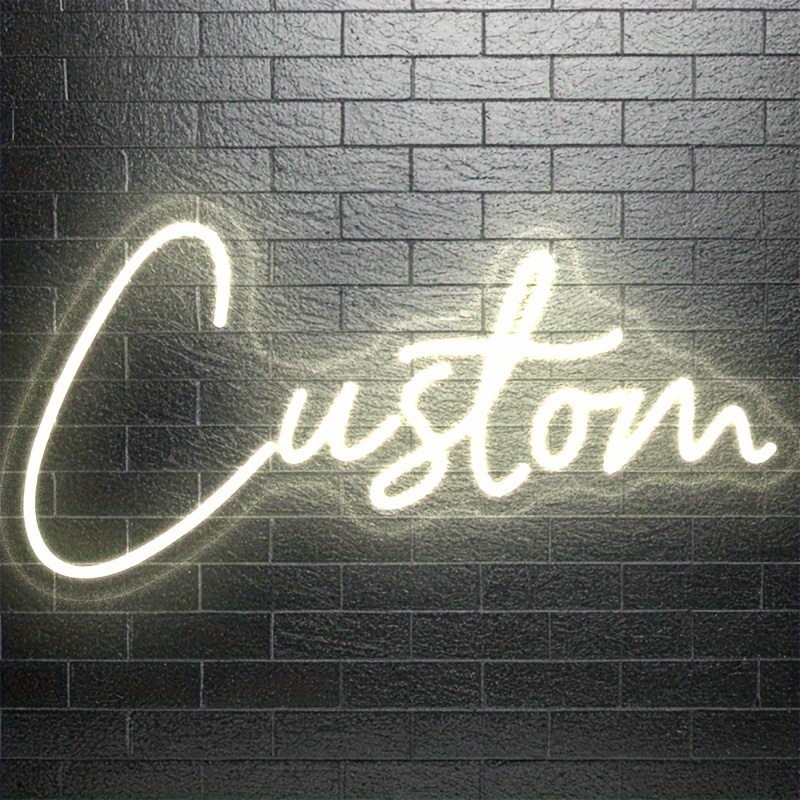 Personalized Adjustable Wall Light With Text And Sign