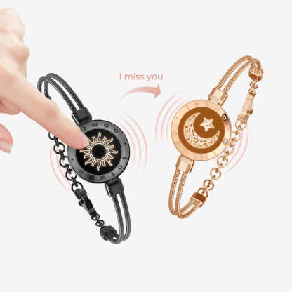Set Of Two Sun And Moon Smart Bracelets-Customized Jewel